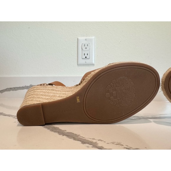 Vince Camuto Espadrille Wedges Taupe Size 9.5 - Picture 9 of 12